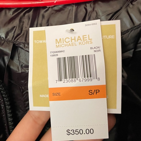 NEW Black Michael Kors Puffer Jacket - Picture 4 of 4